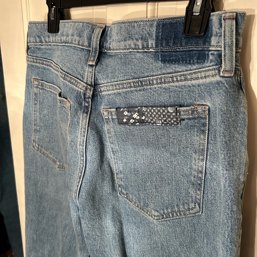 Abercrombie & Fitch Women's Blue Patchwork Jeans - Picture 5 of 6